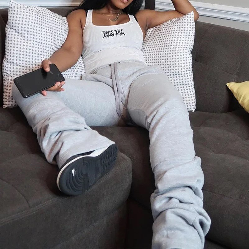 Stacked Sweatpants