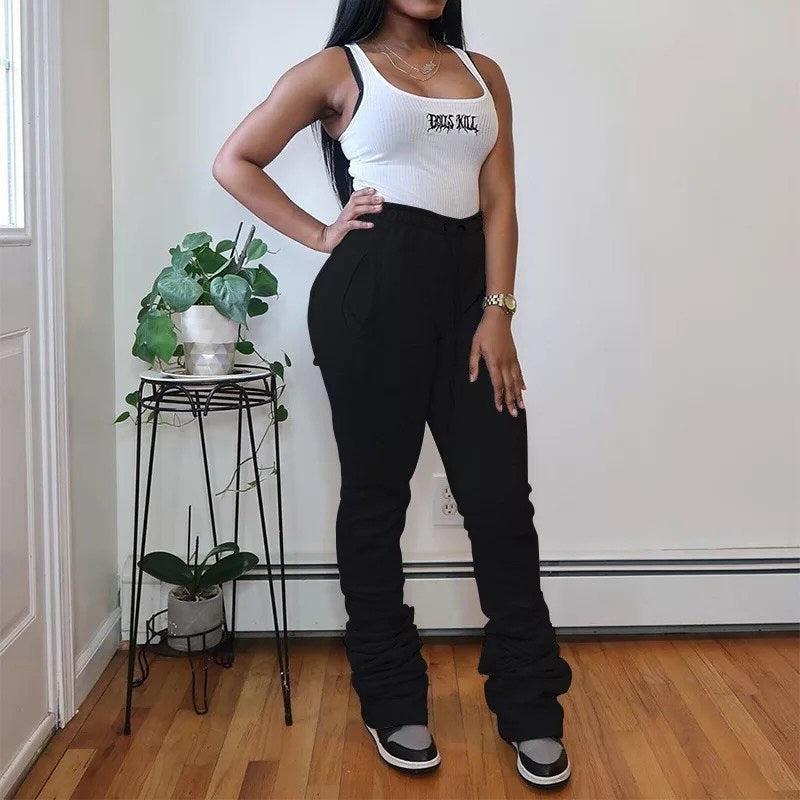 Stacked Sweatpants